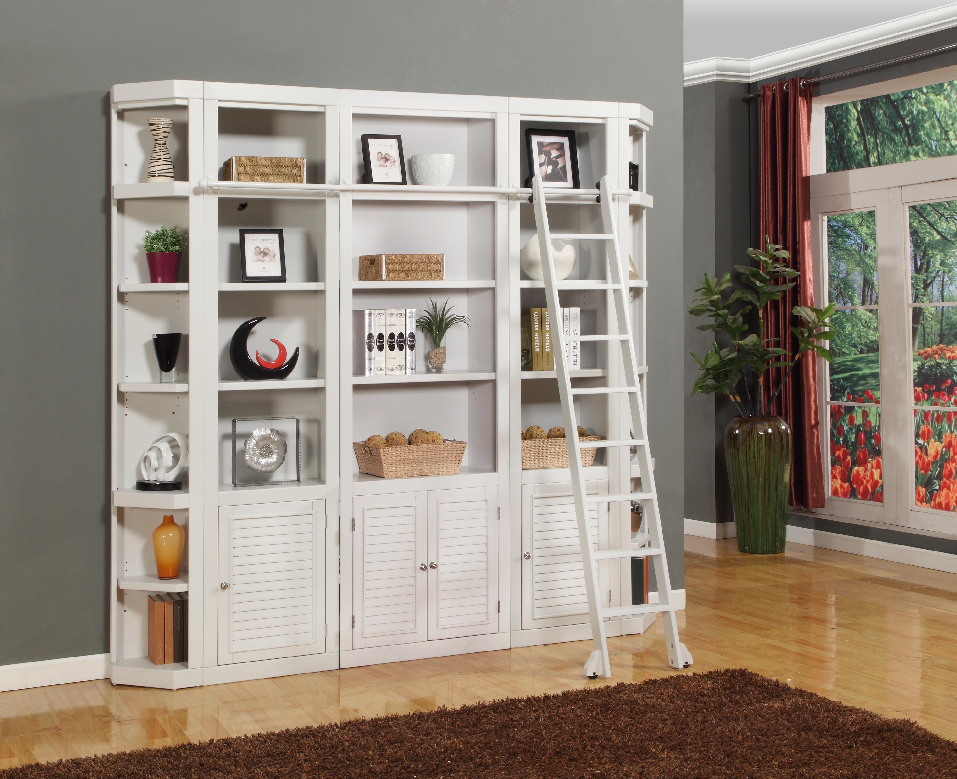 Boca FivePiece Library Wall Unit Belfort Furniture Bookcase